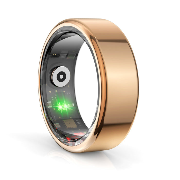 Rose-gold R02 Active Smart Ring front three-quarter view on white