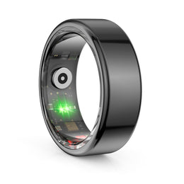 Dark-finish R02 Active Smart Ring front view on white