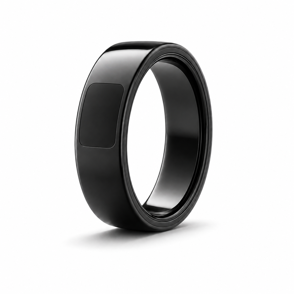 Flip Display Smart Ring front three-quarter view on white