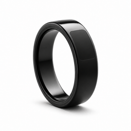 Flip Display Smart Ring opposite-side interior view on white