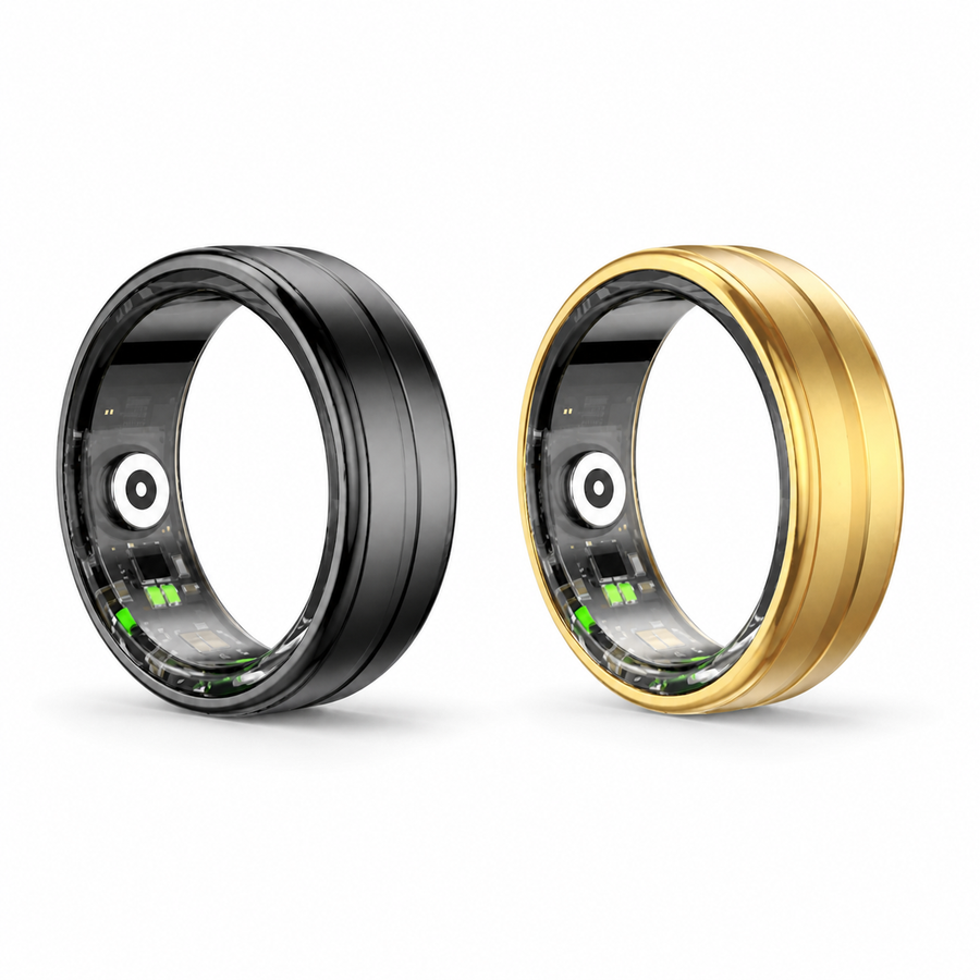 R6 Endurance Smart Ring in black and gold